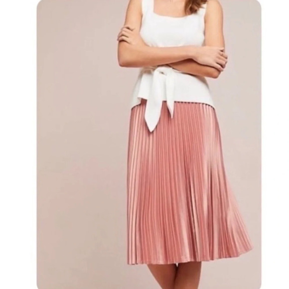 ANTHROPOLOGIE Harlow White Belted Knit Tank Top - Picture 2 of 10